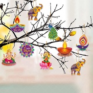 16 pcs Diwali Hanging Pendants Deepavali 2023 Party Decoration Deepavali Festival Decoration Gift