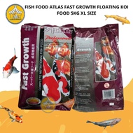 FISH FOOD ATLAS FAST GROWTH FLOATING KOI FOOD 5KG XL SIZE