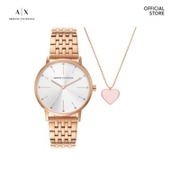 Armani Exchange Women Analog Watches(AX7145SET) -Quartz, Rose Gold Case,36 MM Round Dial,Rose Gold,S