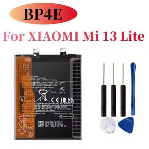 Original Replacement Battery BP4E For XIAOMI 13 Lite Mi 13 Lite Battery +Tools