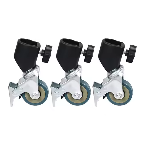 SH 16-22mm Professional Universal Pro 3 Wheels Multi-function Photography Studio Heavy Lighting Cent