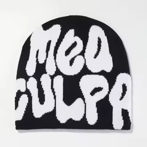 Y2K Knitted Hats Men's And Women's Jacquard Hats Outdoor Riding Europe And The United States Fashion