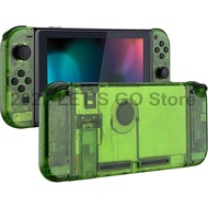 Nintend Switch DIY Replacement Shell Transparent Clear Green Back Plate Case Controller Housing for Nintendo Switch Accessories
