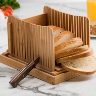 เครื่องตัดขนมปังไม้ไผ่พับได้เครื่องตัดขนมปังเครื่องหั่นขนมปังแบบเป็นไม้ไผ่
