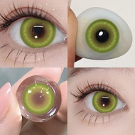 Halloween UYAAI Color Contact Lenses with Diopters Blue Graduated Colored Lenses Cosplay Color Lens