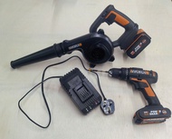 WORX威克斯 吹風機 電鑽20V 兩電一充