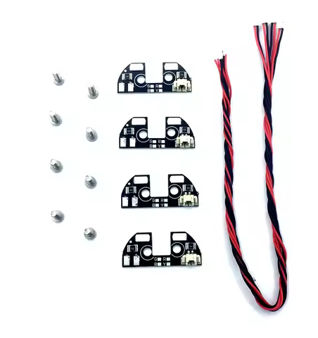 4pcs APM2.8 LED Night Navigation Light High Power with Cable 5V for F330 F450 F550 S500 S550 RC Dron