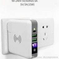 3 in1 Super Travel Qi Wireless Charger Power Bank 6700mah