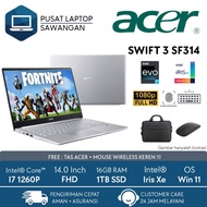 Baru.... Laptop Acer Swift 3 Intel Core i7 1260p 16gb ram 1tb ssd FHD