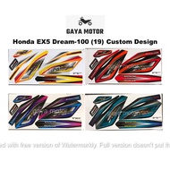 Honda EX5 Dream-100 (19) Custom Design Body Sticker