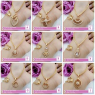 Paperclip Necklace Adult Necklace Zircon Gem gold Plated gold KL 041