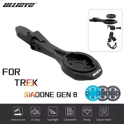 Out Front Computer Mount For TREK Madone SLR GEN8 Integrated Handlebar Compatible With Gopro/Garmin/