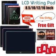 SG LCD Writing Tablet | Ultra Thin Drawing Pad 8.5/10/12/16 Inch with Extra Battery & Pen
