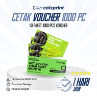 Print 1000 pcs Vouchers, Print 1000 pcs Coupon Tickets, Custom Vouchers 1000 pcs Art Paper 150 gsm