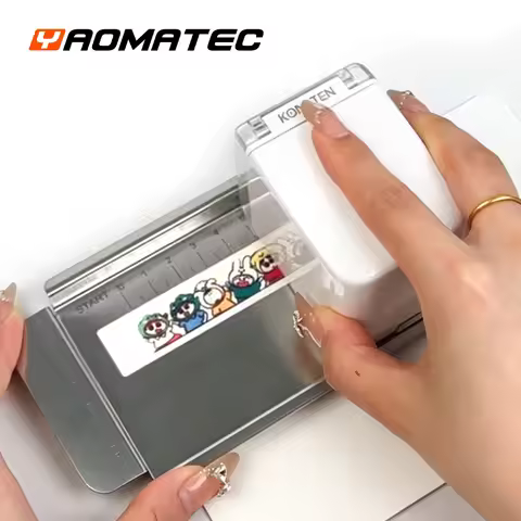 Yaomatec Mini Color Handheld Inkjet Printer with WiFi USB Type-C Portable Pocket Printer DIY Logo Te