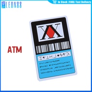 การ์ดใบอนุญาตhunter x hunter card สติ๊กเกอร์การ์ดเกม MRT ATM วัสดุPVCลายการ์ตูนอนิเมะ