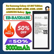 2pcs For Samsung Galaxy A5 2017 Edition A520 SM-A520F A520K A520L A520S A520W/DS EB-BA520ABE 3000mAh