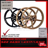 SPORT RIM ENKE1 5 BATANG FULL CHOP DASH MATT BLACK GOLD 522 552 5L Cast Wheel RODA RIM Motorcycle WI