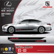 LEXUS ES 300h CAR BODY STICKER SET ES - 03