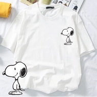 <POPCLOSET SIZE XS-3XL> SNOOPY TSHIRT WOMAN MAN COTTON BAJU T SHIRT PEREMPUAN