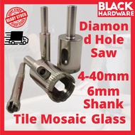 Black Hardware Diamond drill bit Tile Glass Ceramic Diamond hole saw cutter Mata Drill Mozek Drill bit Mata tebuk Mozak