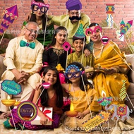 Ready Stock 2023 Happy Deepavali Decorations - Happy Diwali Photo Booth Props  25 Piece India Festival of Lights Photo Prop Kit Deepavali Party Gift