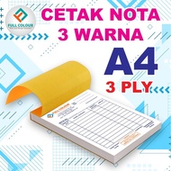 [AKS] CETAK NOTA 3 PLY 3 WARNA UKURAN A4