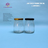 JKPD200 200ml pudding glass jar 200ml pudding glass bottle jam jar/yogurt