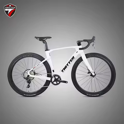 TWITTER GRAVEL-V3 GRX RX810-11Speed,Hydraulic Disc Brakes Carbon Fiber Road Bike bicycle 700*40c Gra