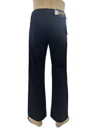 Nodeny jeans กางเกงยีนส์ขากระบอกใหญ่ สีดำผู้ชาย ปลายขากว้าง 9-10 นิ้ว Super black ผ้ายีนส์ไม่ยืด มีอ