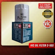 VIC C-503 Engine Oil Filter for Isuzu Crosswind Hilander KB XUV XUVI Mitsubishi Canter 4JA1 4D30