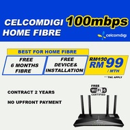 CelcomDigi HOME FIBRE PLAN 100Mbps/300Mbps/500Mbps/800MBPS/1Gbps