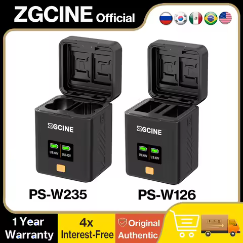 ZGCINE NP-W235 Dual Charging Case Storage Box for Fujifilm X‑T5 X‑S20 X‑T4 X‑H2S X‑H2 GFX50SII GFX10
