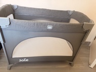Joie網床 Kubbie Sleep Bedside Crib & Travel Cot - Shale