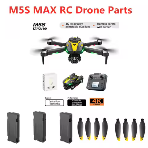 M5S Screen Drone Battery M5S MAX Remote Control RC Drone Quadcopter Spare Parts 3.7V 1800Mah Battery