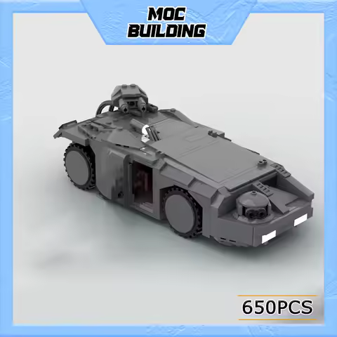 MOC UCS Military Series Army Aliens M577 Apc Armored Vehicle Building Block Toys Assemble Bricks Set