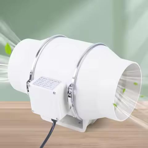 220V Quiet Copper Motor Ventilation Exhaust Blower High Efficiency Exhaust Inline Duct Fan Vents