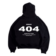 Gadabang Hoodie Boxy Oversize Error 404 Black