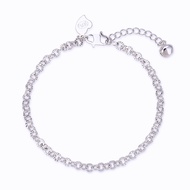 HYL JEWELRY COD Couple Gelang Titanium Wanita Anti Karat Emas Muda Couple Pasangan Sahabat Inisial B