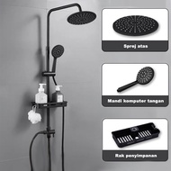 Shower 1 Set Paket Lengkap set shower bathtub stainless steel + stand + keran
