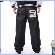 Jeans For Men Men's Plus Size Pants Hip Hop Jeans Hip-hop Print Loose Skate Pants