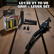LCV8 LC135 4S V1 TO V8 BRAKE LEVER CNC HANDLE GRIP CNC SRL110 Z ZR DYNOPRO GRIP SET