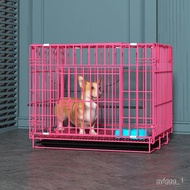 Dog Cage Small Dog Medium-Sized Dog Poodle Dog Cage Indoor Chicken Coop Rabbit Cage Cat Cage Pet Folding Cage with Toile