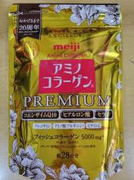 現貨-【哇寶箱】Meiji 明治膠原蛋白粉 奢華黃金版 補充包28日份 新包裝