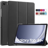 For Samsung Tab A9 Plus A9+ 11.0" A9 8.7" Trifold Magnetic Leather Stand Hard Smart Cover For Galaxy Tab A8 10.5 A7 Lite Case