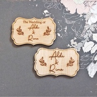 RUSTIC DOWRY WOOD GRAPHICS CRAFT RINGBOX MATERIAL CODE GK-002