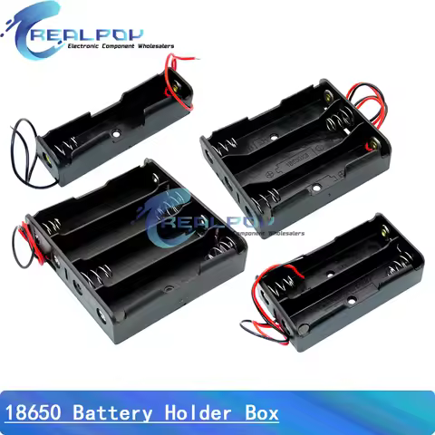 1X 2X 3X 4X 18650 Battery Holder 18650 Power Bank Cases Storage Box Case 1/2/3/4 Slot 18650 Parallel