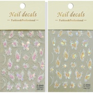5d embossed butterfly stickers 5d silk butterfly stickers nail decoration accessories nail art nail 