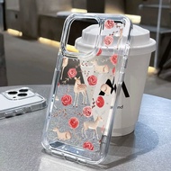 cartoon deer case Samsung A03 A04 A04e A04s A12 M12 A13 A14 A23 A24