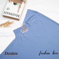 Jilbab Bergo Dagu Jumbo Malaysia Instan Syari Jersey Ukuran XXL BY FASSHON BIRU